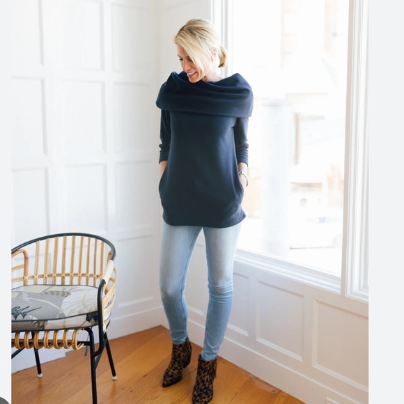 Dudley Stephens Calyer Cowl Neck Sweater XL - Picture 7 of 7